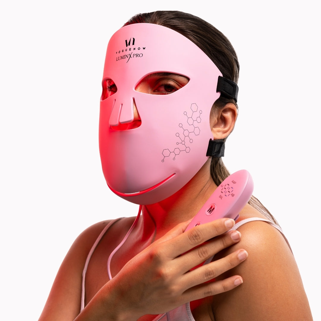 LuminX Pro LED Face Mask Light Therapy Spa Kit