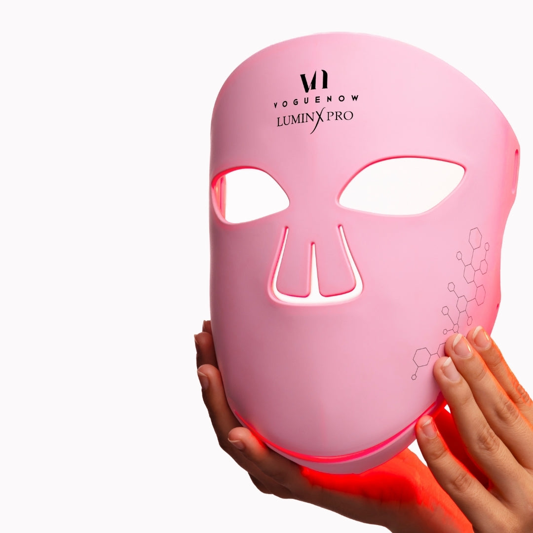 LuminX Pro LED Face Mask Light Therapy Spa Kit