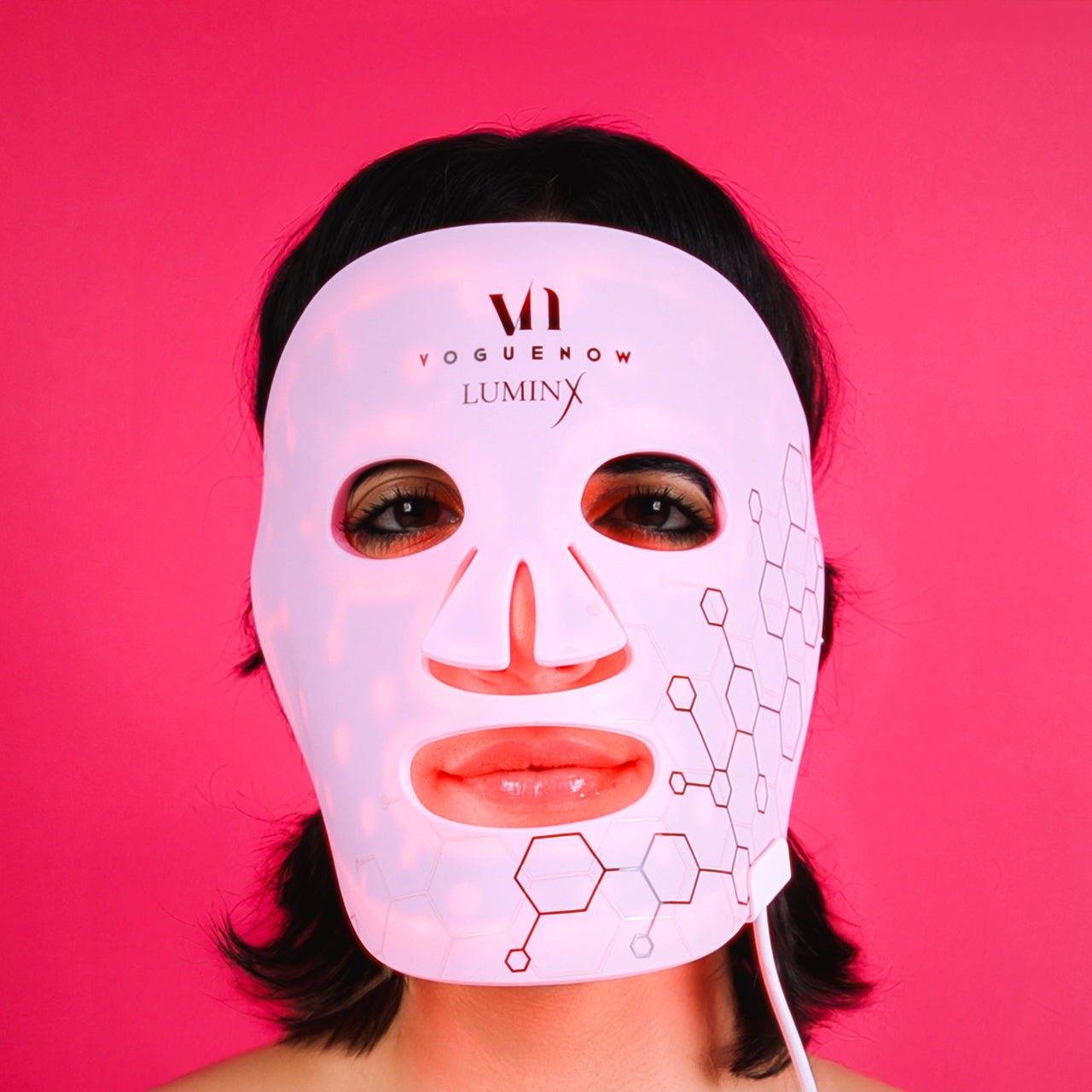 LuminX LED Face Mask Light Therapy Spa Kit