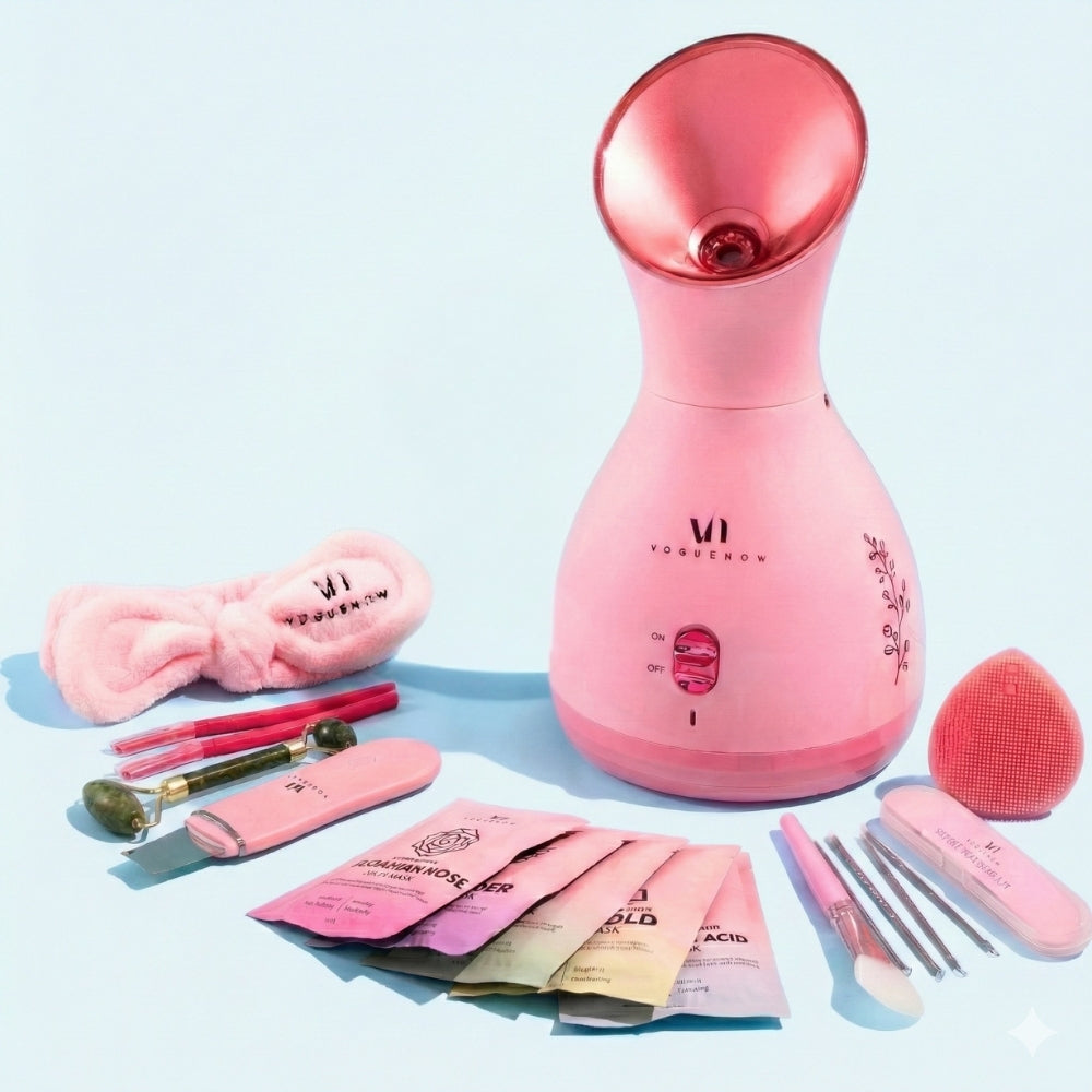 LuxGlow Facial Steamer Spa Kit