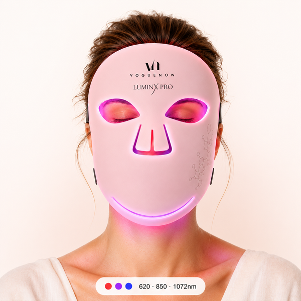 LED Face Mask Light Therapy | Red & Infrared Light |Free Hydrogel
