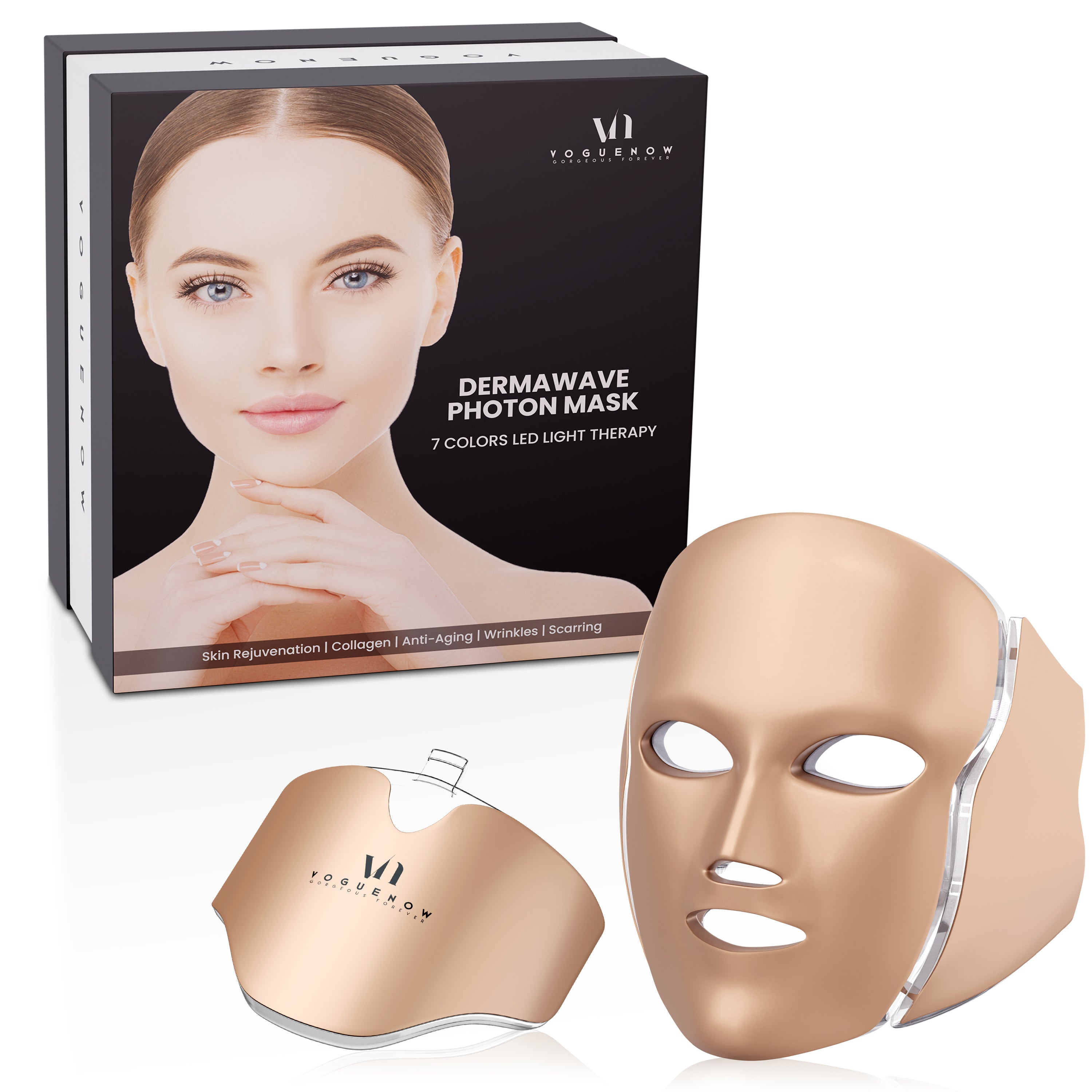 LED Face Mask Light Therapy | Red Light Therapy Mask [3 Free LED Face Mask Light Therapy | Red Light Therapy Mask [3 Free
