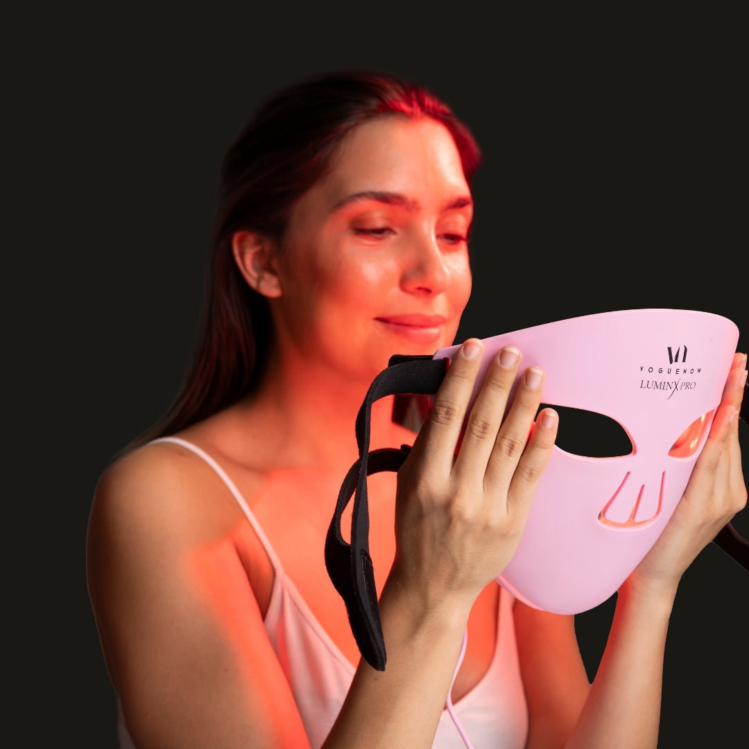 LuminX Pro LED Face Mask Light Therapy Spa Kit