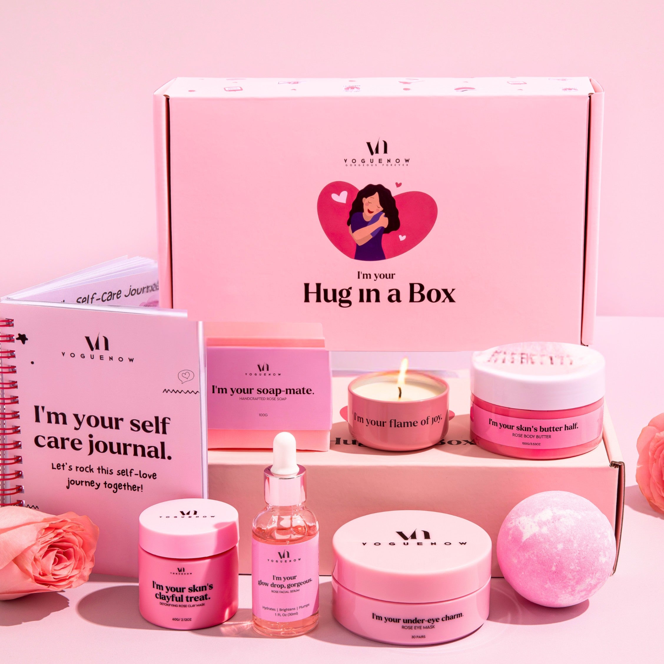 Hug in a Box Spa Gift Set - Set of 8